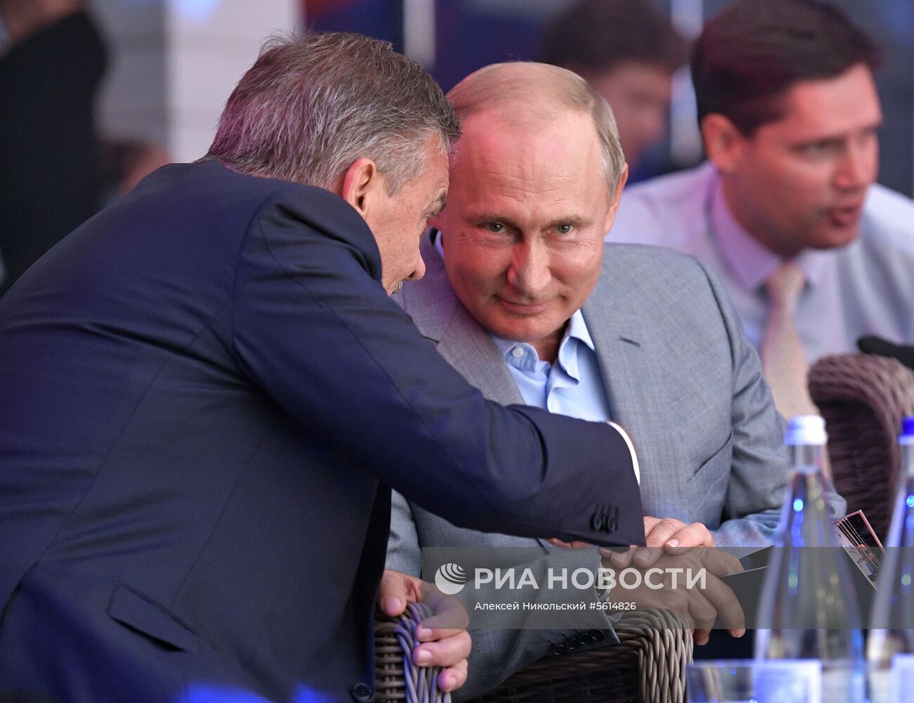 Президент РФ В. Путин посетил международный турнир по боевому самбо