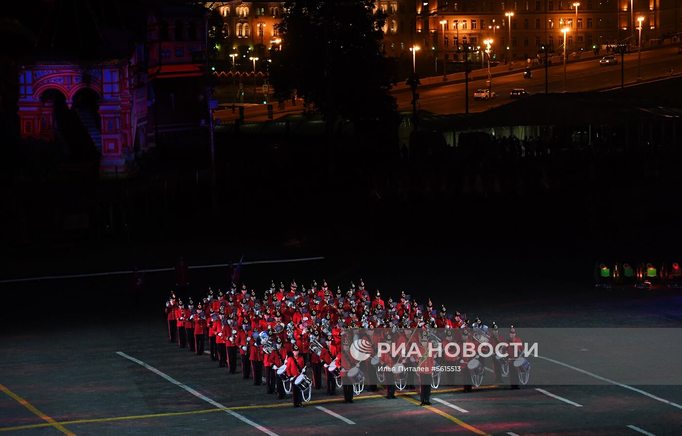 Генеральная репетиция церемонии открытия фестиваля "Спасская башня" 
