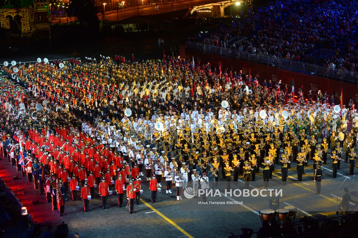 Генеральная репетиция церемонии открытия фестиваля "Спасская башня" 