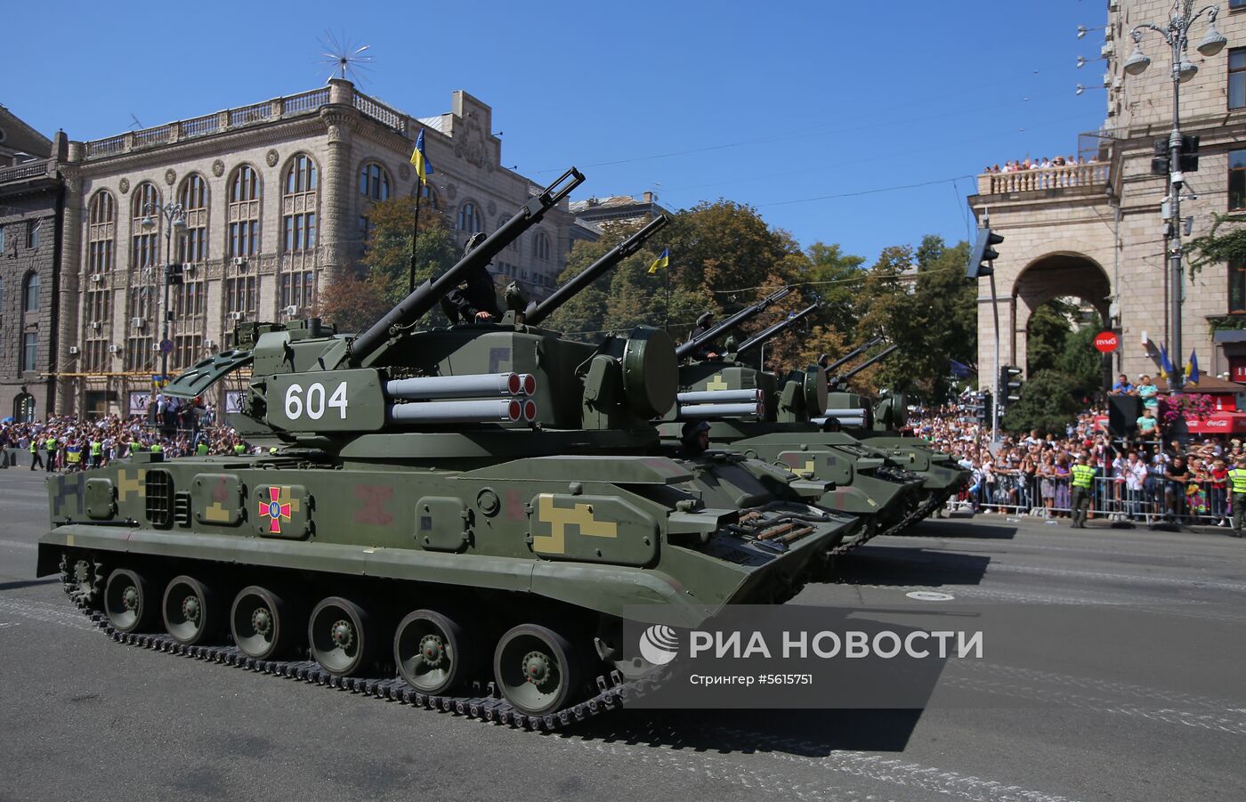 Военный парад в Киеве ко Дню независимости Украины