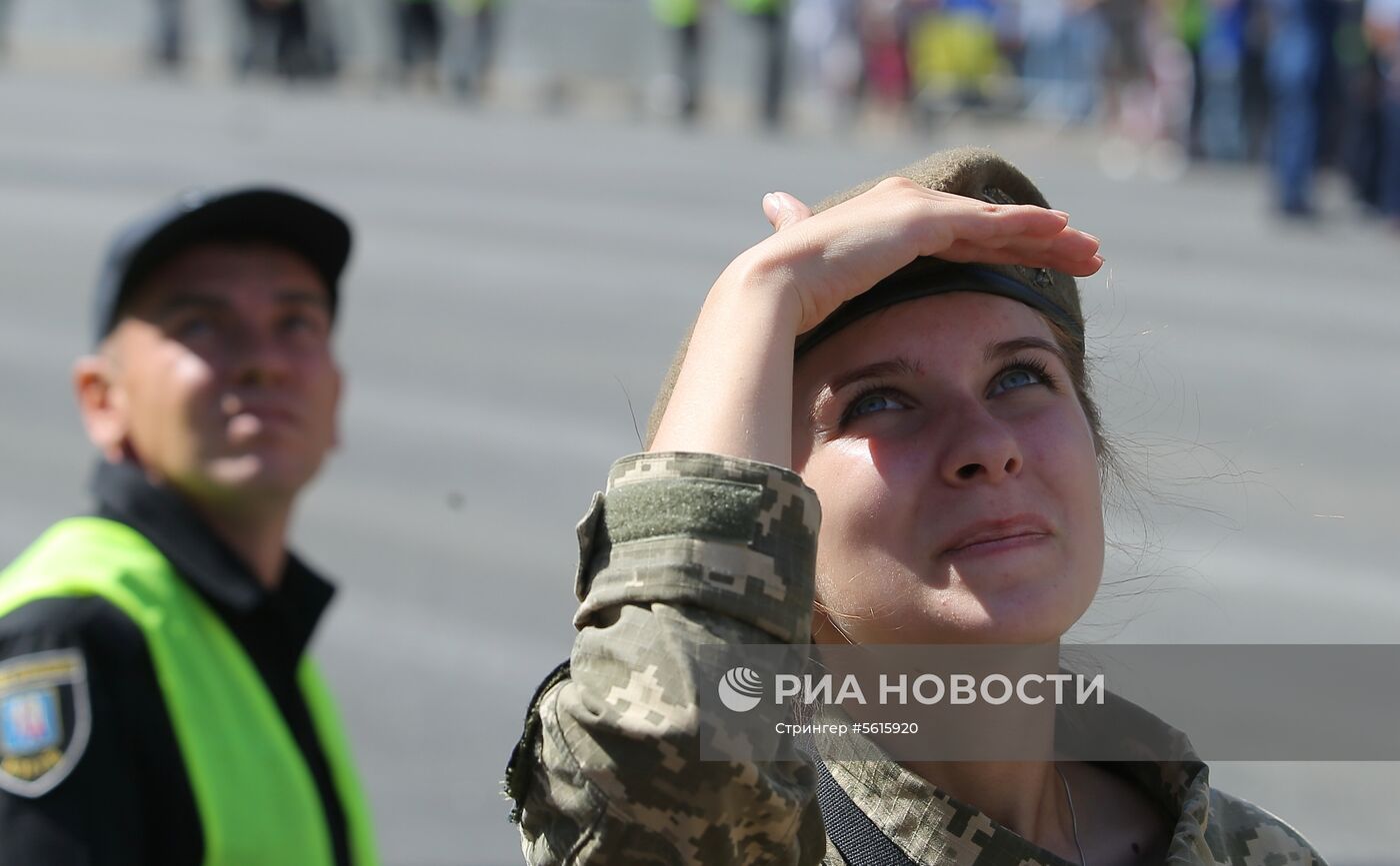 Военный парад в Киеве ко Дню независимости Украины