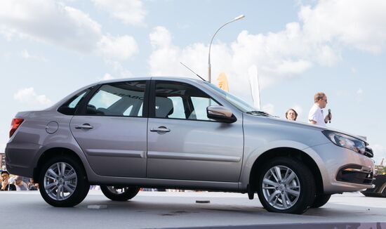 Презентация новой Lada Granta на заводе «АвтоВАЗ» в Тольятти