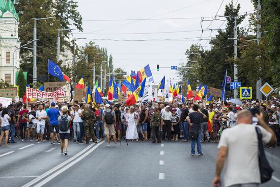 Акция протеста в Кишиневе