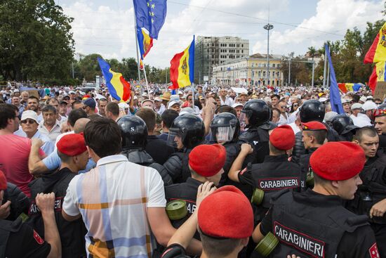 Акция протеста в Кишиневе