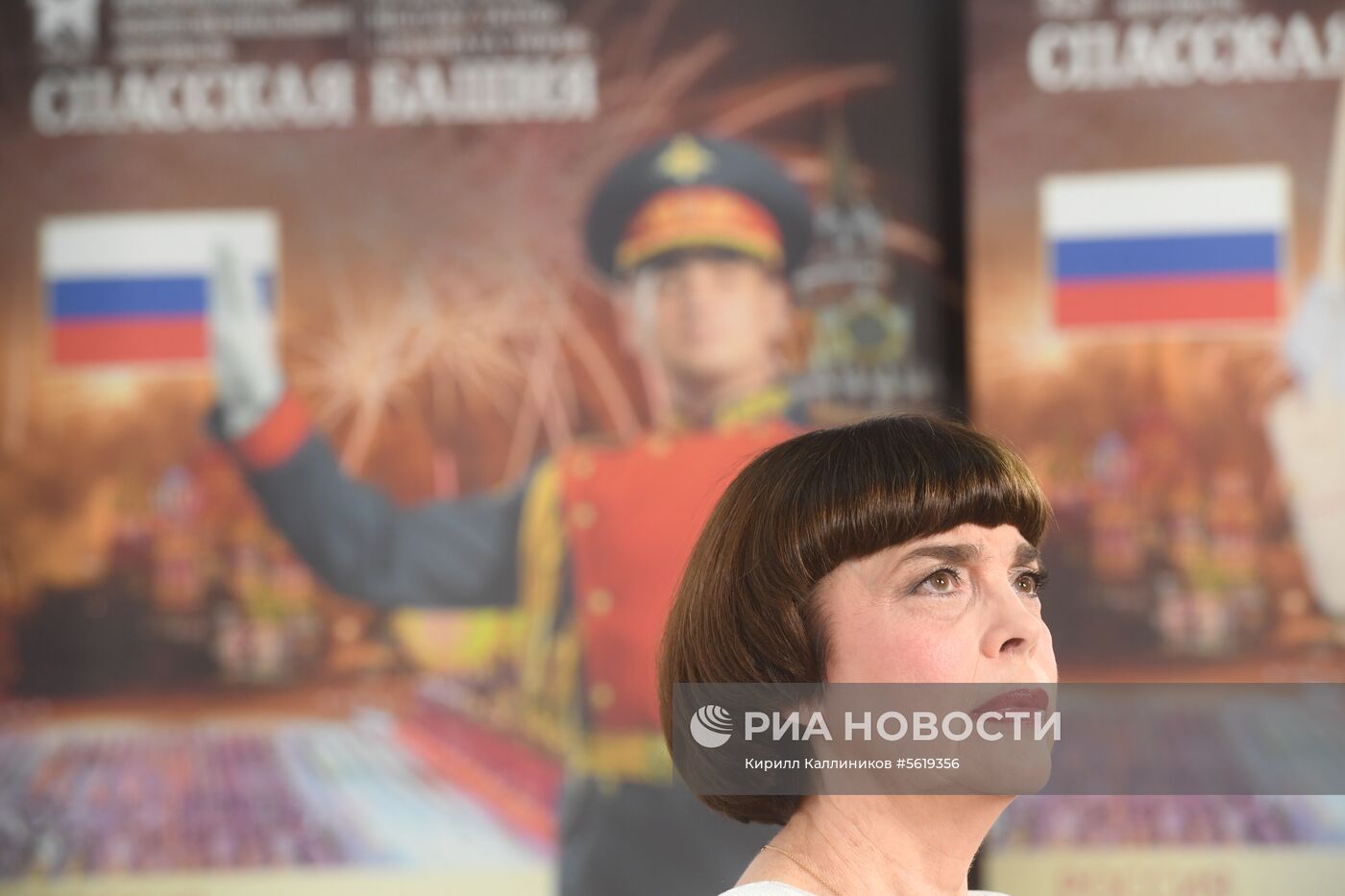 Пресс-конференция французской певицы Мирей Матье на Красной площади
