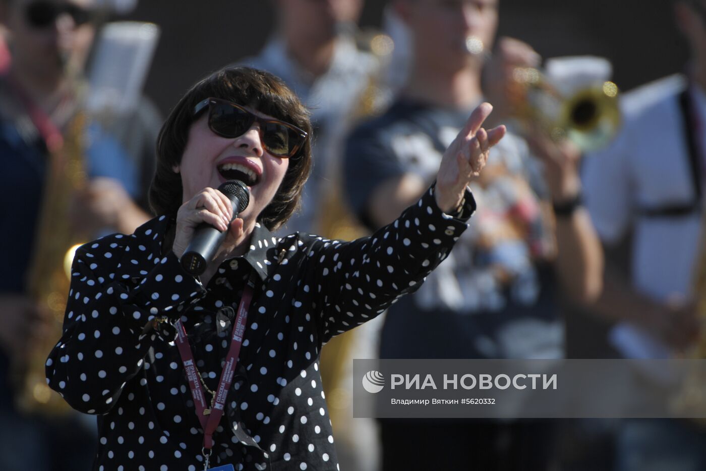 Генеральная репетиция выступления Мирей Матье на фестивале "Спасская башня"