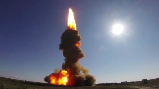 Испытания новой ракеты системы ПРО