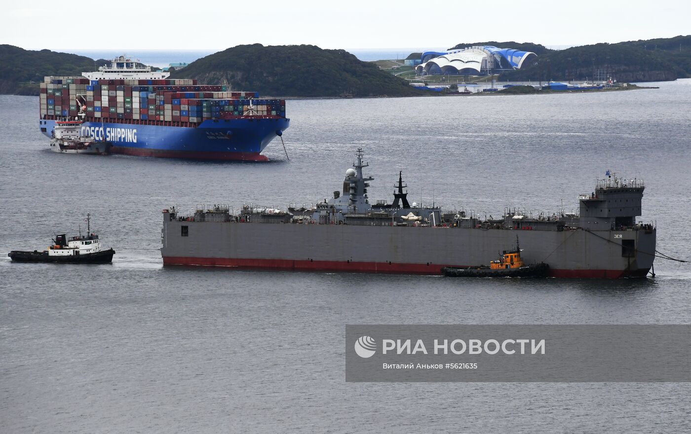 Прибытие корвета "Громкий" во Владивосток