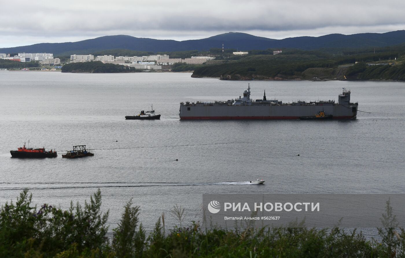 Прибытие корвета "Громкий" во Владивосток