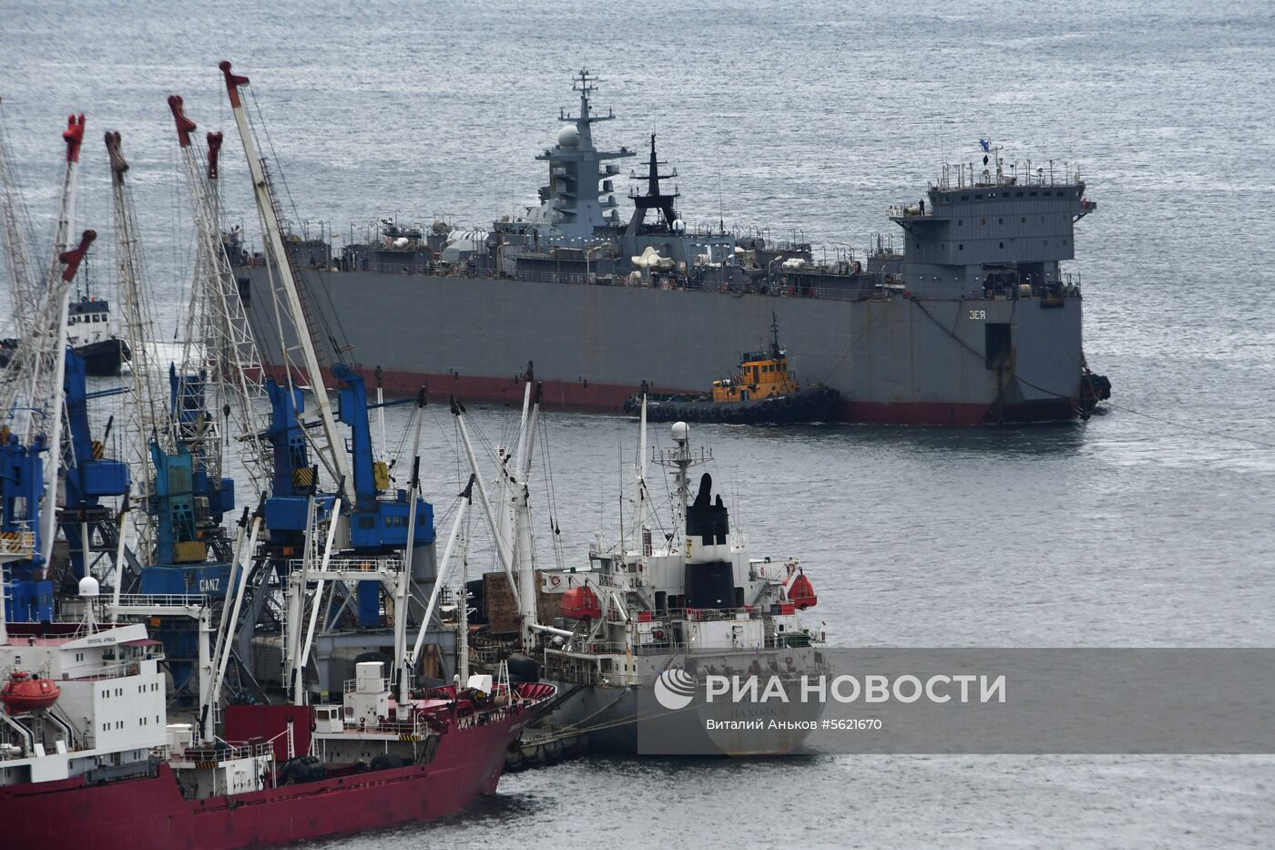 Прибытие корвета "Громкий" во Владивосток