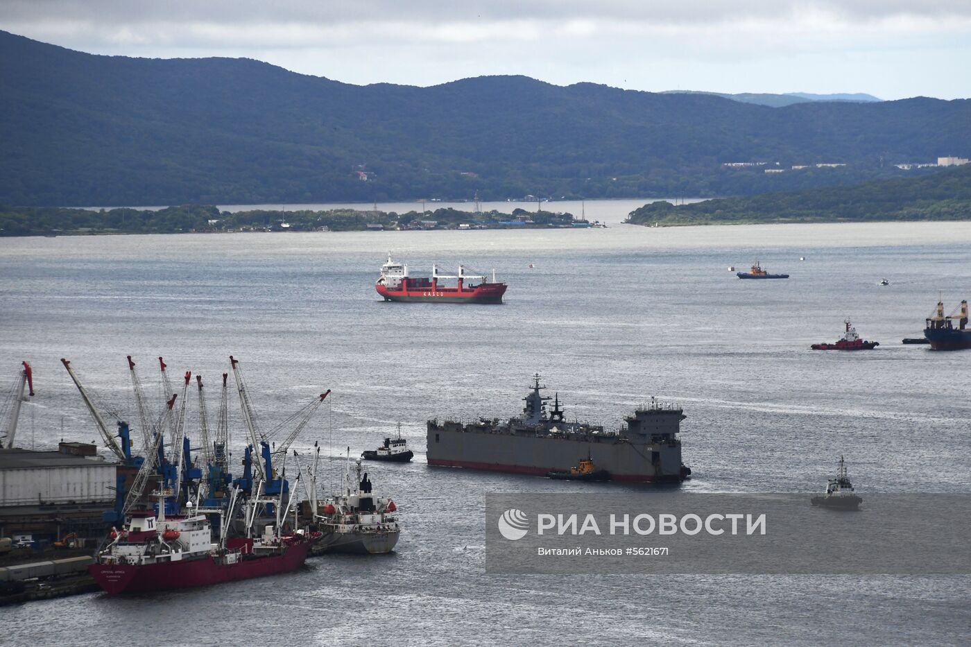 Прибытие корвета "Громкий" во Владивосток