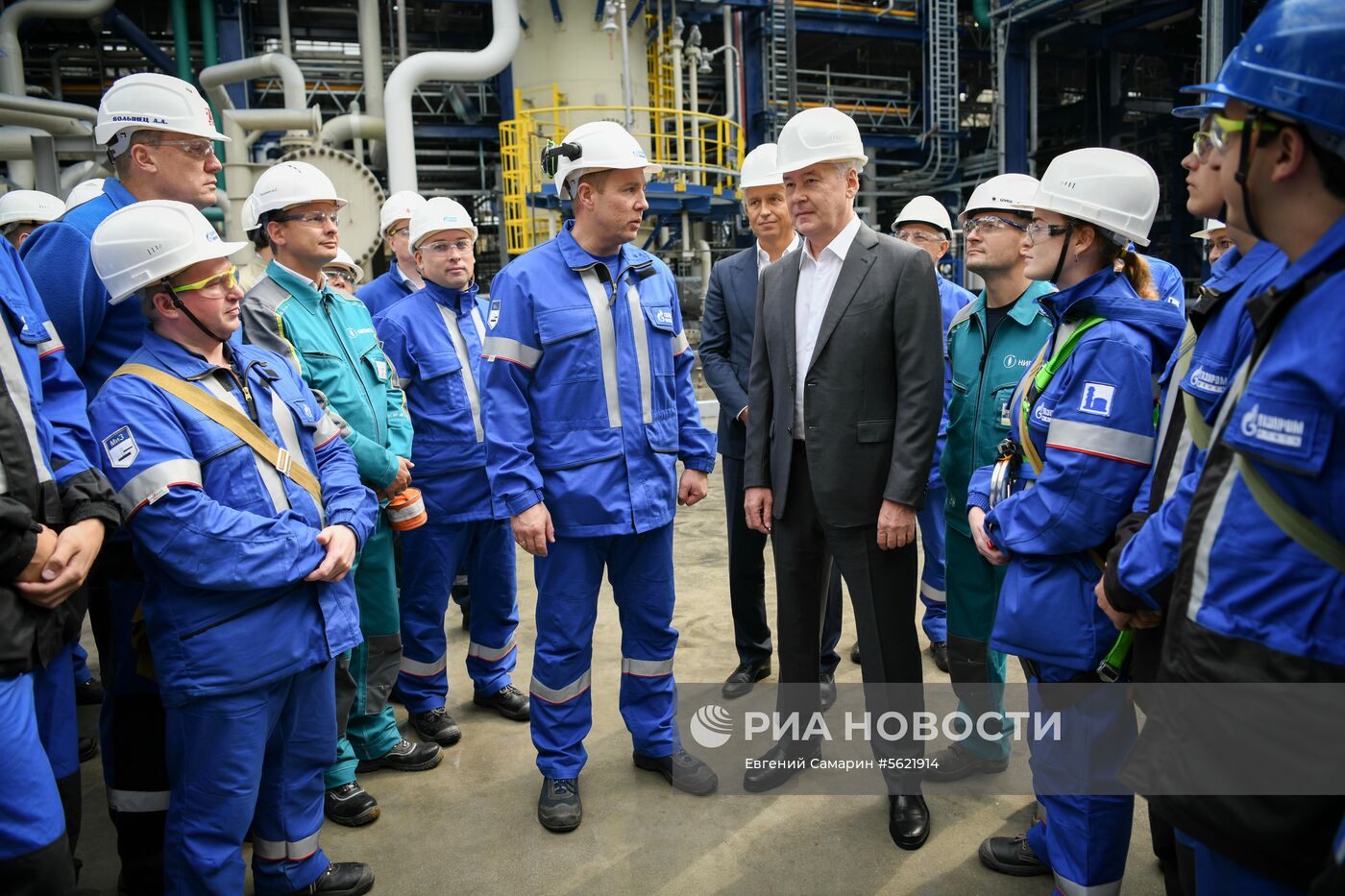 Мэр Москвы С. Собянин посетил Московский НПЗ