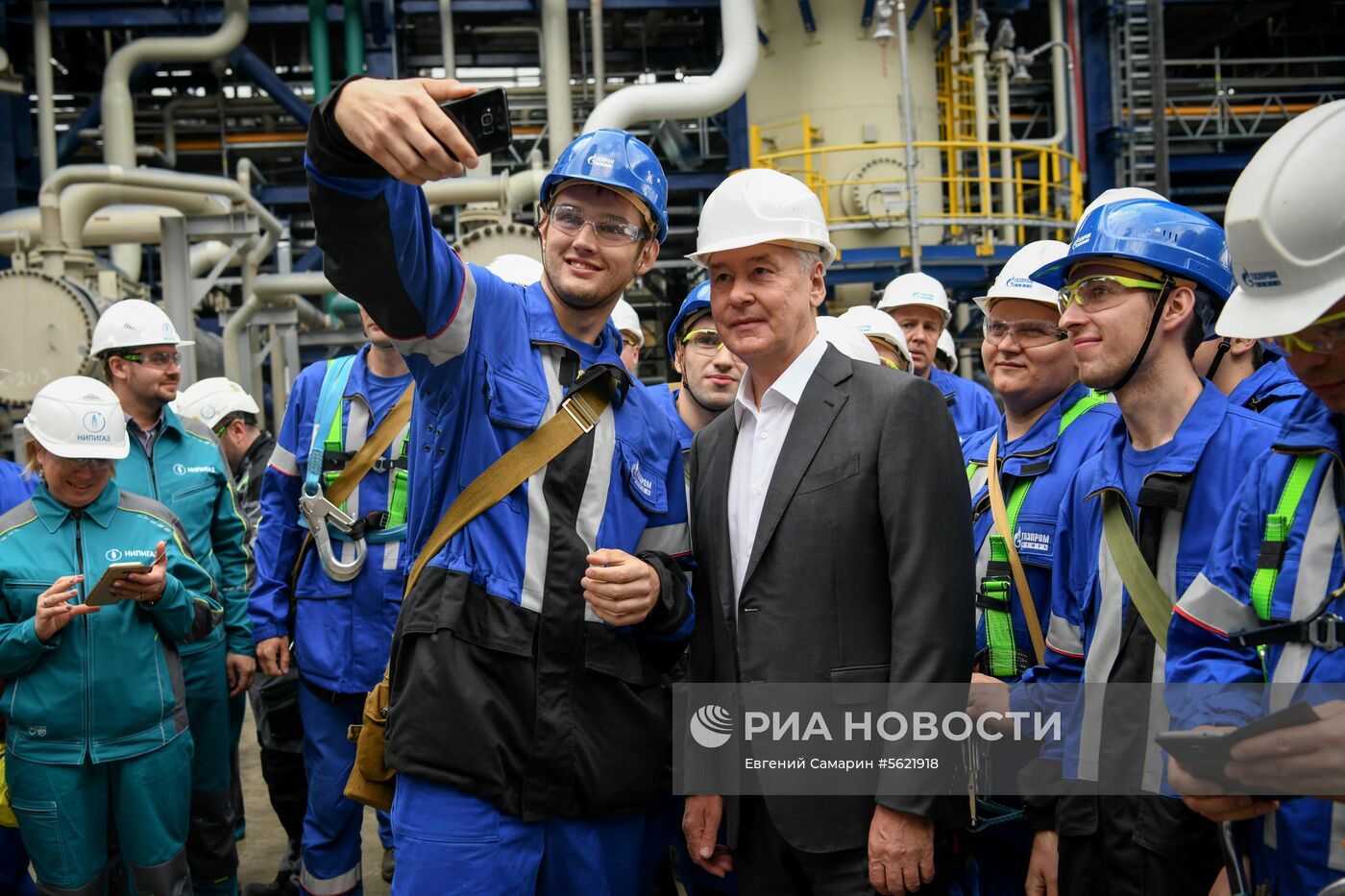 Мэр Москвы С. Собянин посетил Московский НПЗ