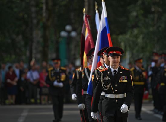 Начало учебного года в Московском президентском кадетском училище  