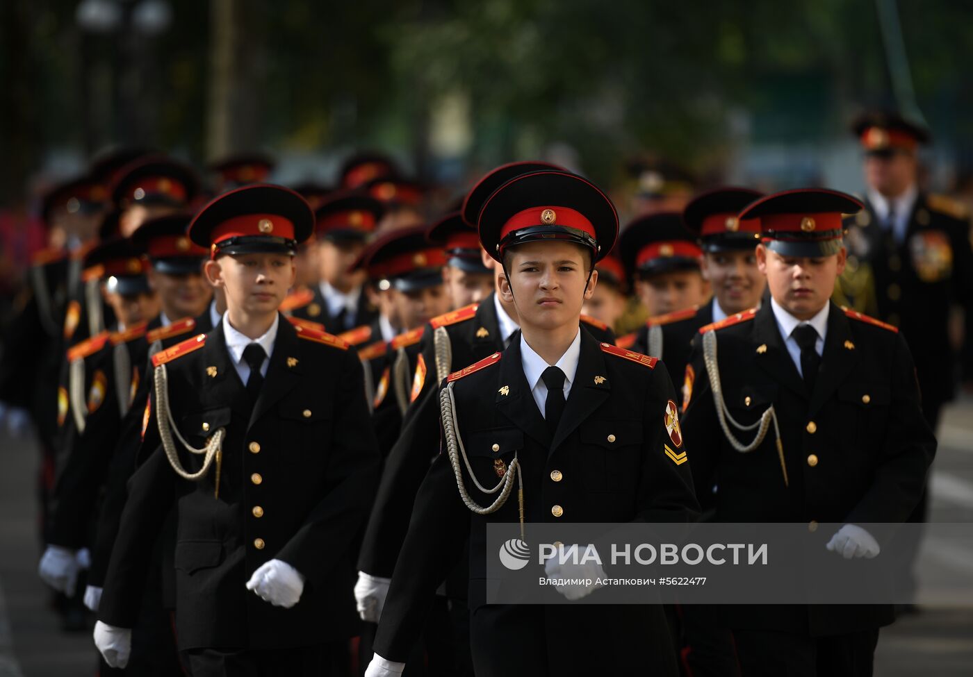 Начало учебного года в Московском президентском кадетском училище  