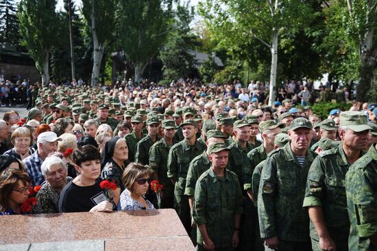 Прощание с главой ДНР Александром Захарченко