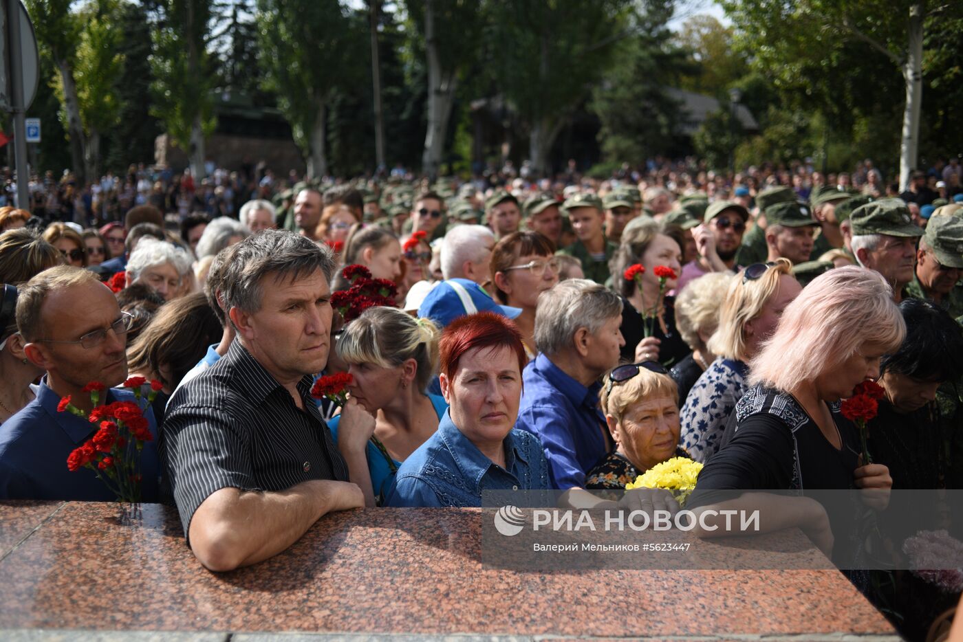 Прощание с главой ДНР Александром Захарченко