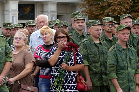 Прощание с главой ДНР Александром Захарченко