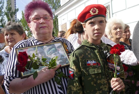Прощание с главой ДНР Александром Захарченко