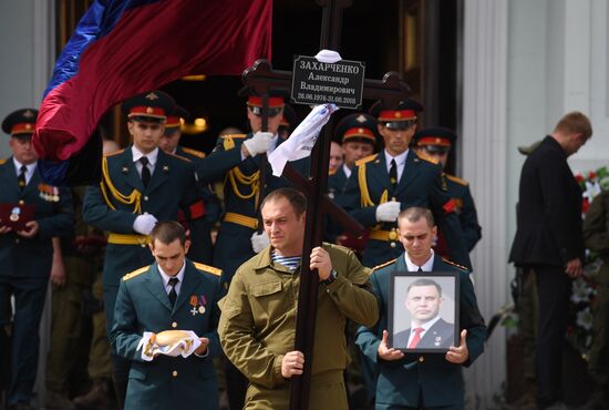 Прощание с главой ДНР Александром Захарченко