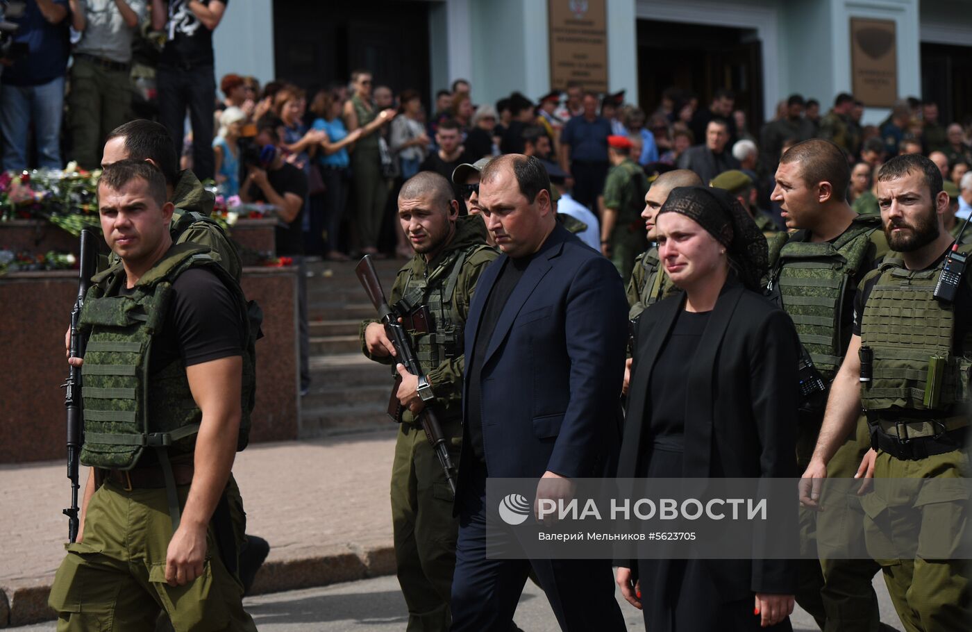 Прощание с главой ДНР Александром Захарченко