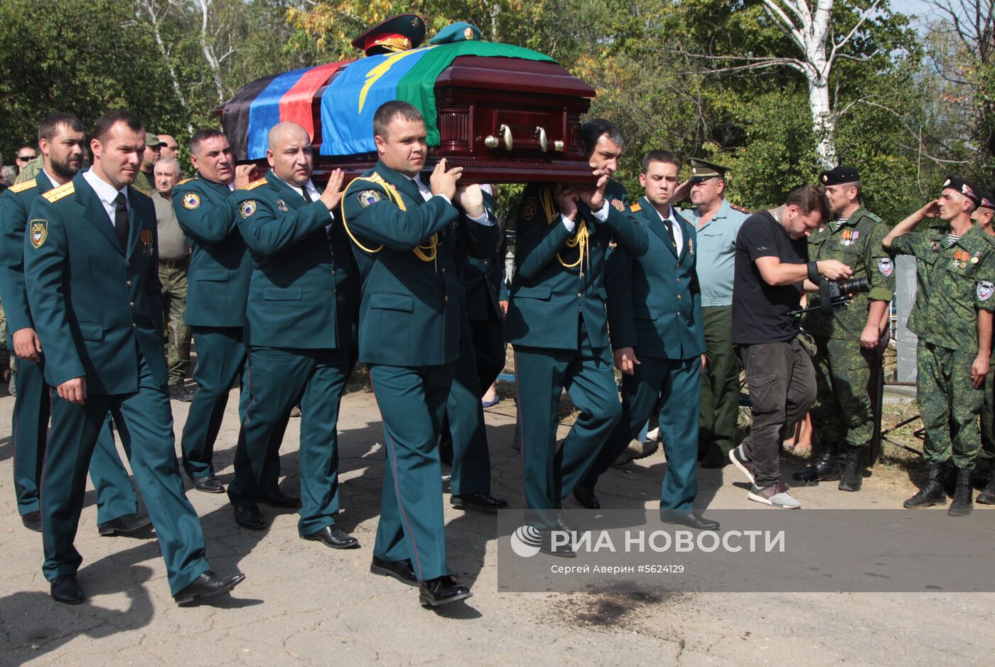 Прощание с главой ДНР Александром Захарченко