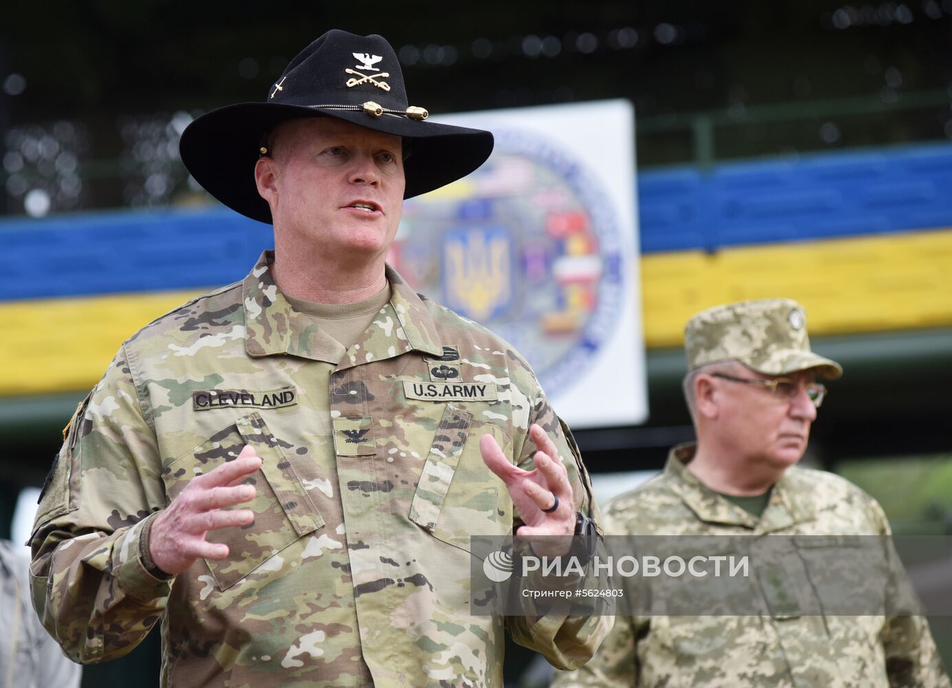 Открытие военных учений "Рэпид трайдент-2018" на Украине