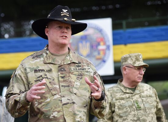 Открытие военных учений "Рэпид трайдент-2018" на Украине