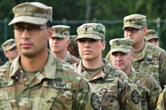 Открытие военных учений "Рэпид трайдент-2018" на Украине