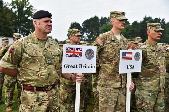 Открытие военных учений "Рэпид трайдент-2018" на Украине