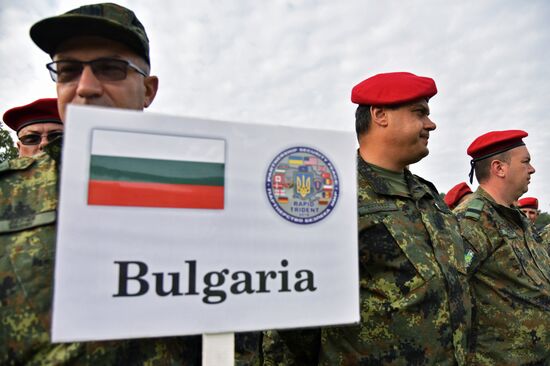 Открытие военных учений "Рэпид трайдент-2018" на Украине