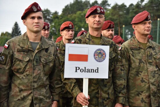 Открытие военных учений "Рэпид трайдент-2018" на Украине