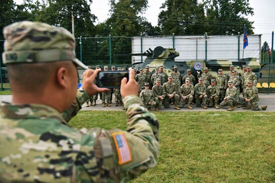 Открытие военных учений "Рэпид трайдент-2018" на Украине