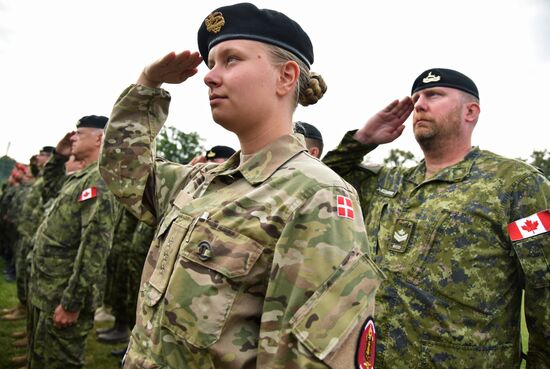 Открытие военных учений "Рэпид трайдент-2018" на Украине