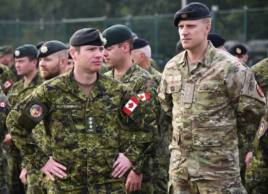 Открытие военных учений "Рэпид трайдент-2018" на Украине