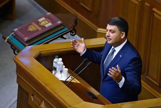 Заседание Верховной рады Украины