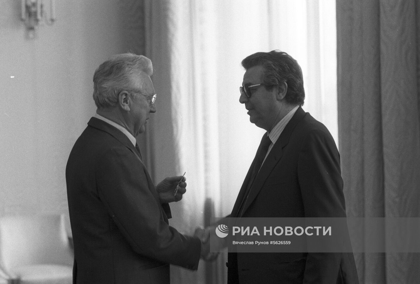 Глава общества дружбы "Италия-СССР" Т.А. Корги в Москве