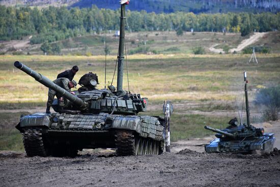 Учения танковых войск Восточного военного округа