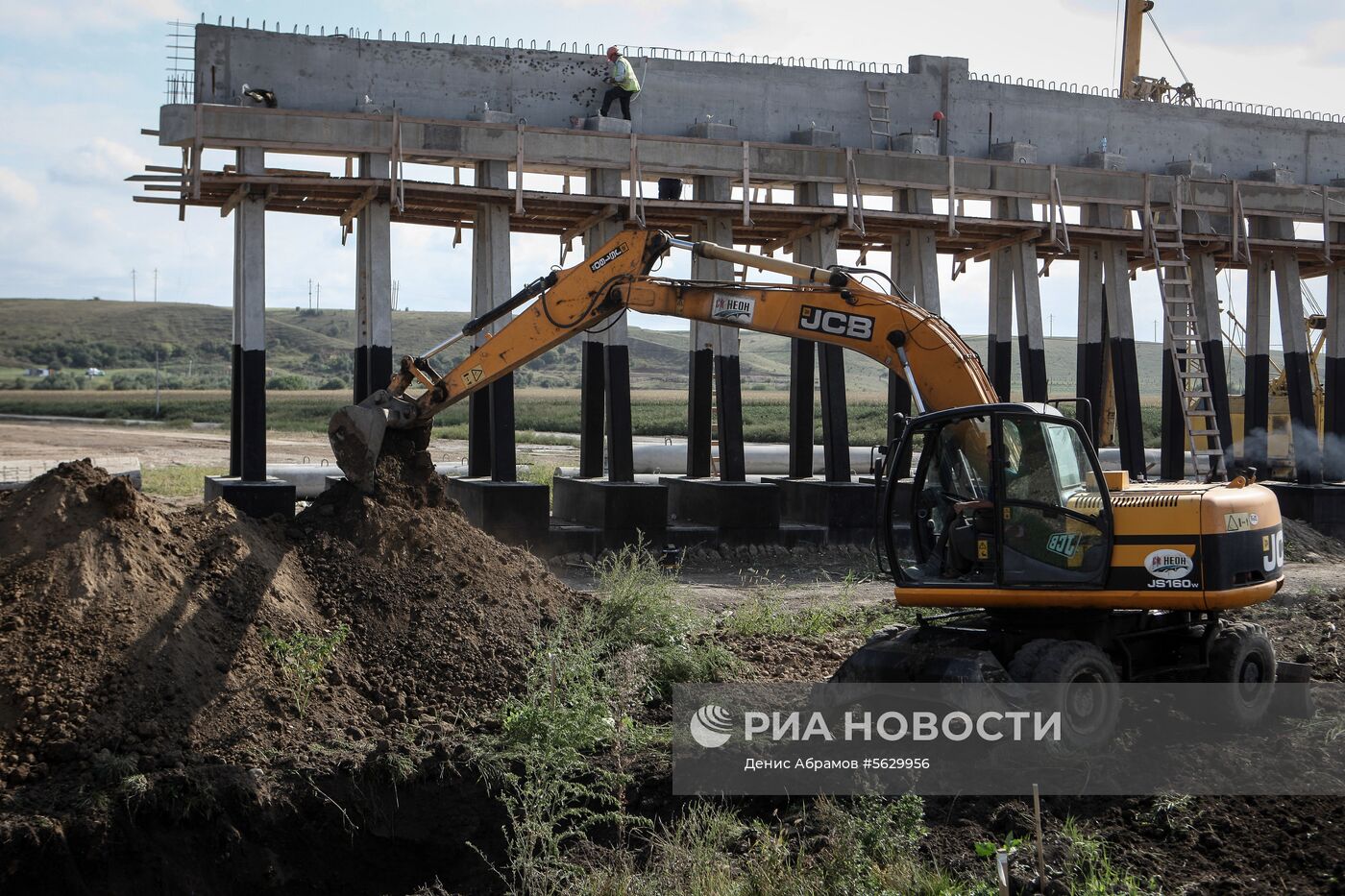 Строительство федеральной трассы "Кавказ" 