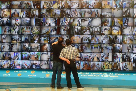 Работа информационного центра ЦИК РФ