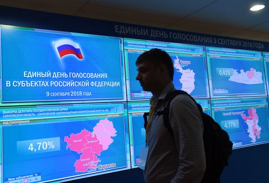 Работа информационного центра ЦИК РФ