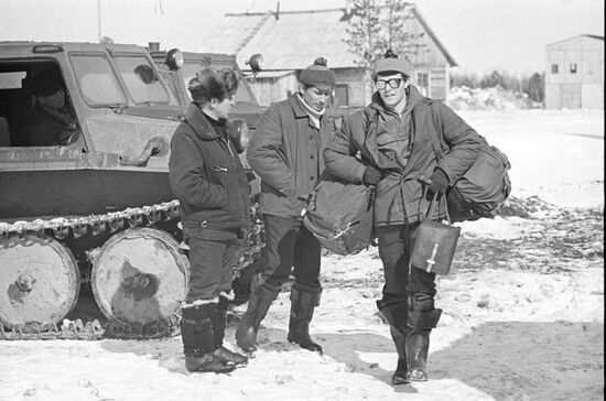 Геологический отряд в Тюменской области