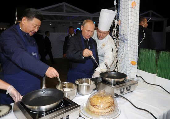 Рабочая поездка президента РФ В. Путина в Дальневосточный федеральный округ. День второй