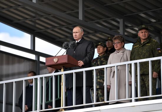 Рабочая поездка президента РФ В. Путина в Забайкальский край