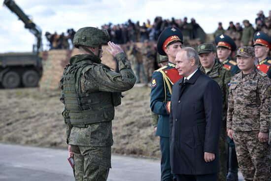 Рабочая поездка президента РФ В. Путина в Забайкальский край