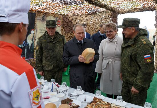 Рабочая поездка президента РФ В. Путина в Забайкальский край