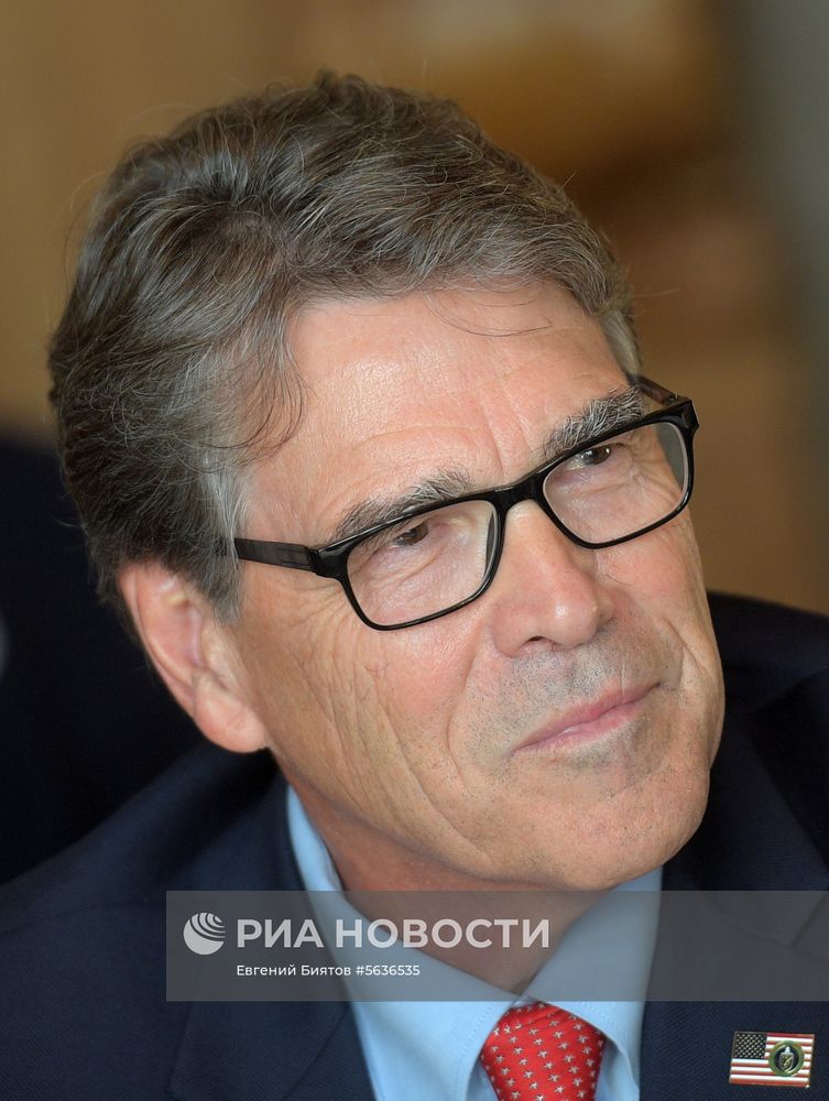 Встреча министров энергетики РФ и США А. Новака и Р. Перри