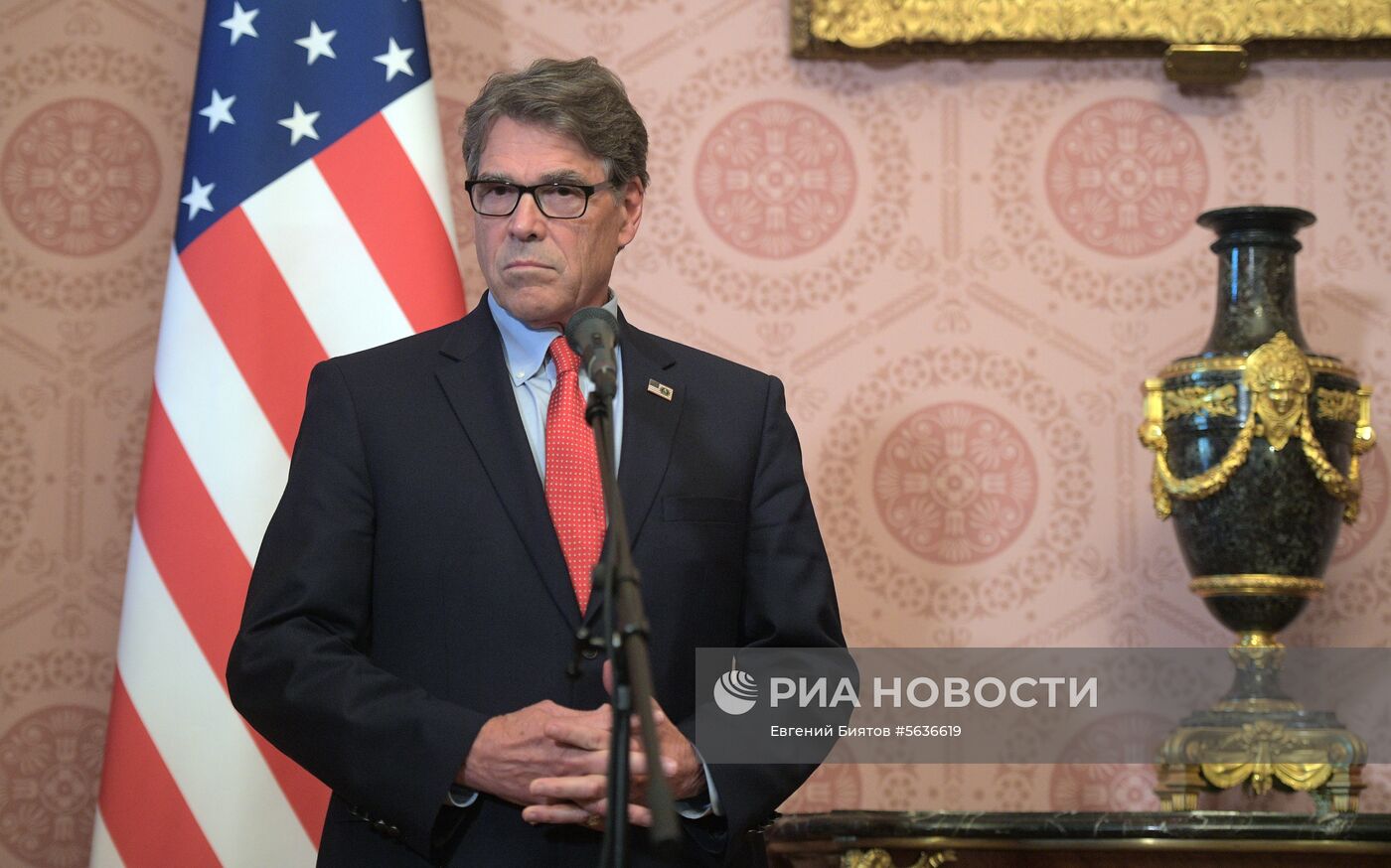 Встреча министров энергетики РФ и США А. Новака и Р. Перри