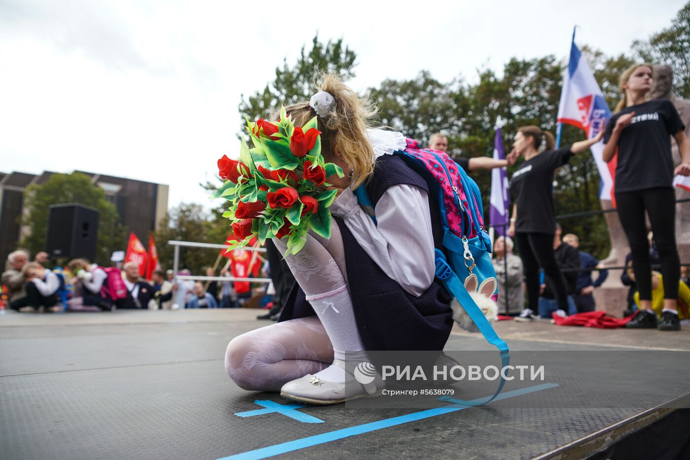 Марш в защиту русских школ в Латвии