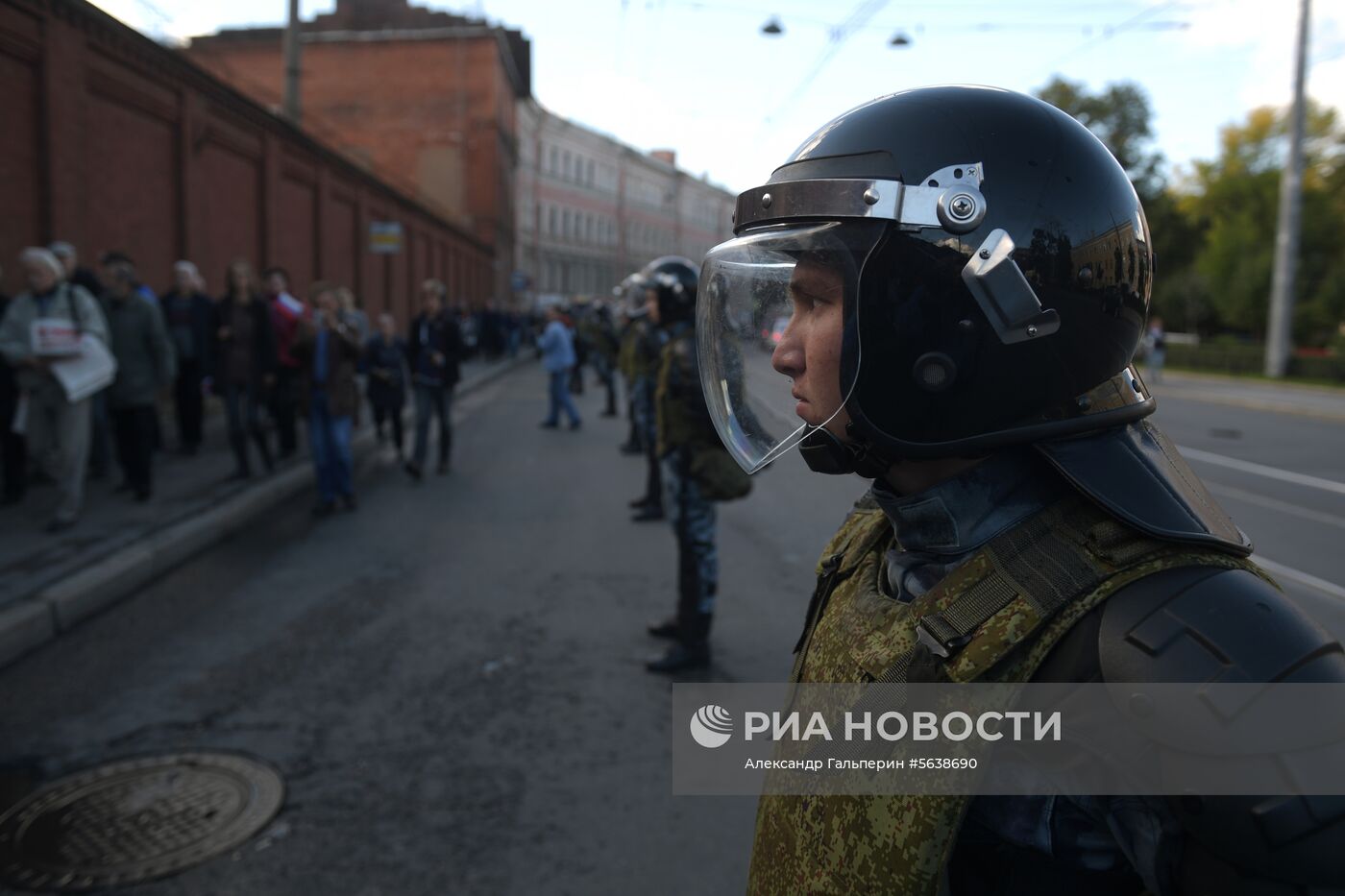 Митинг против пенсионной реформы в Санкт-Петербурге 
